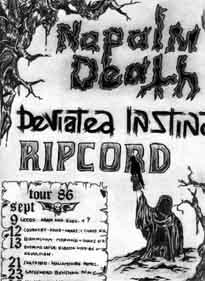 Napalm Death Concert Poster